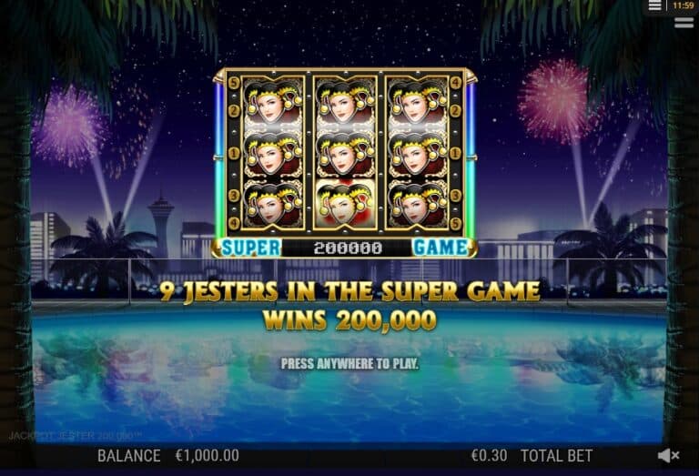 Screenshot 1 van Jackpot Jester 200,000